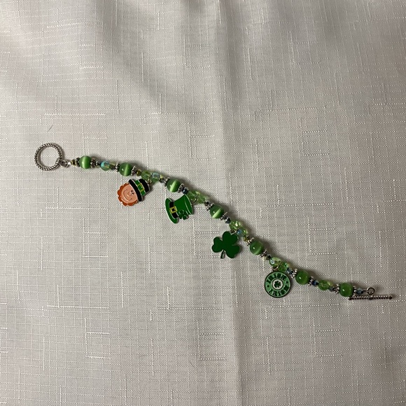 Handcrafted “St. Patrick’s Day” Charm Bracelet - Picture 4 of 4